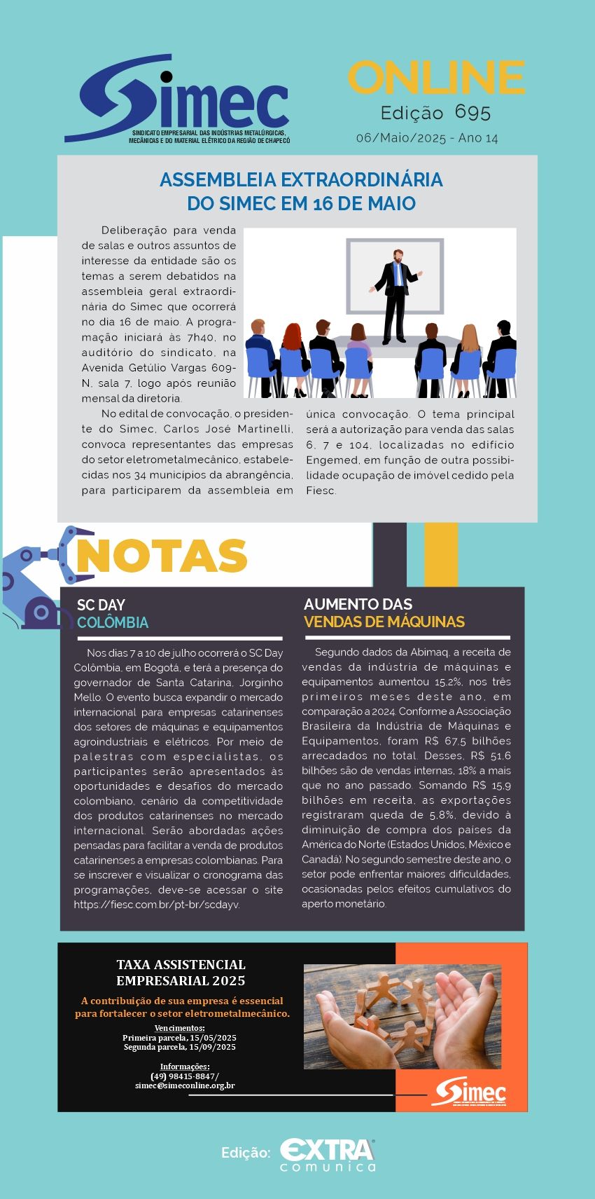 SIMEC - Sindicato das Indstrias Metalrgicas, Mecnicas e do Material Eltrico de Chapec/SC -