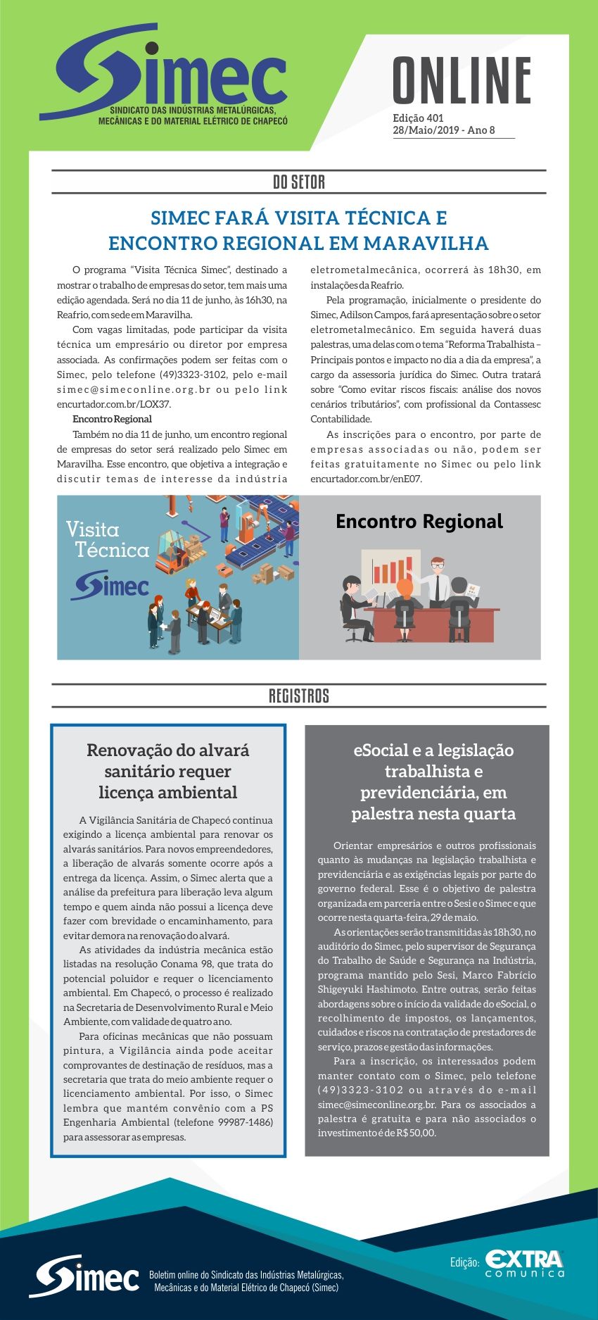 SIMEC - Sindicato das Indstrias Metalrgicas, Mecnicas e do Material Eltrico de Chapec/SC -