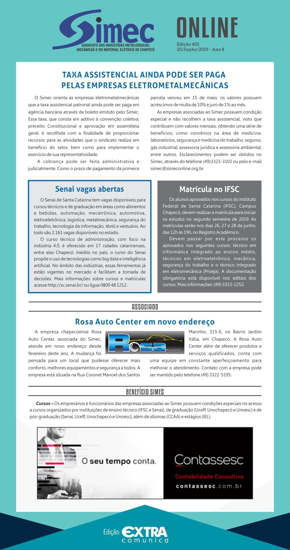 SIMEC - Sindicato das Indstrias Metalrgicas, Mecnicas e do Material Eltrico de Chapec/SC -