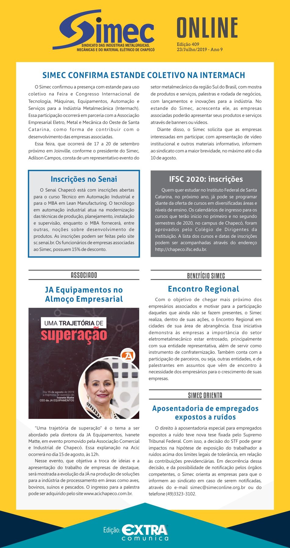 SIMEC - Sindicato das Indstrias Metalrgicas, Mecnicas e do Material Eltrico de Chapec/SC -