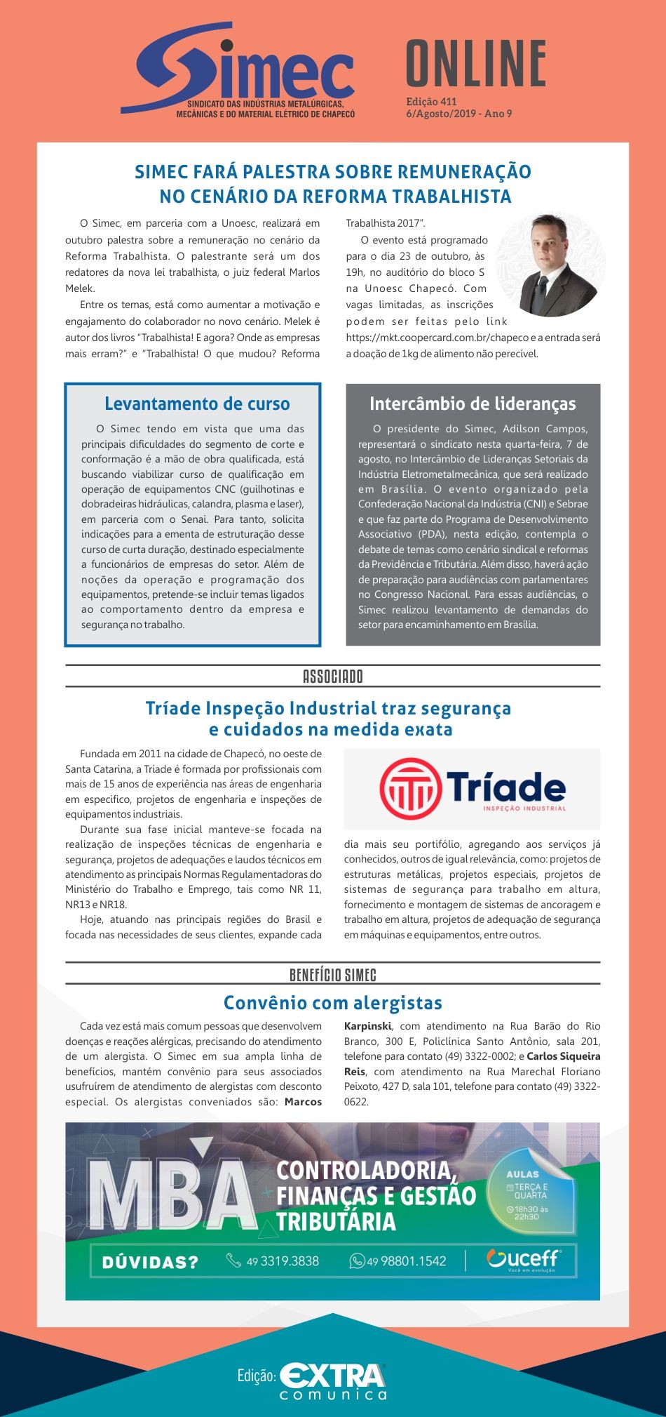 SIMEC - Sindicato das Indstrias Metalrgicas, Mecnicas e do Material Eltrico de Chapec/SC -