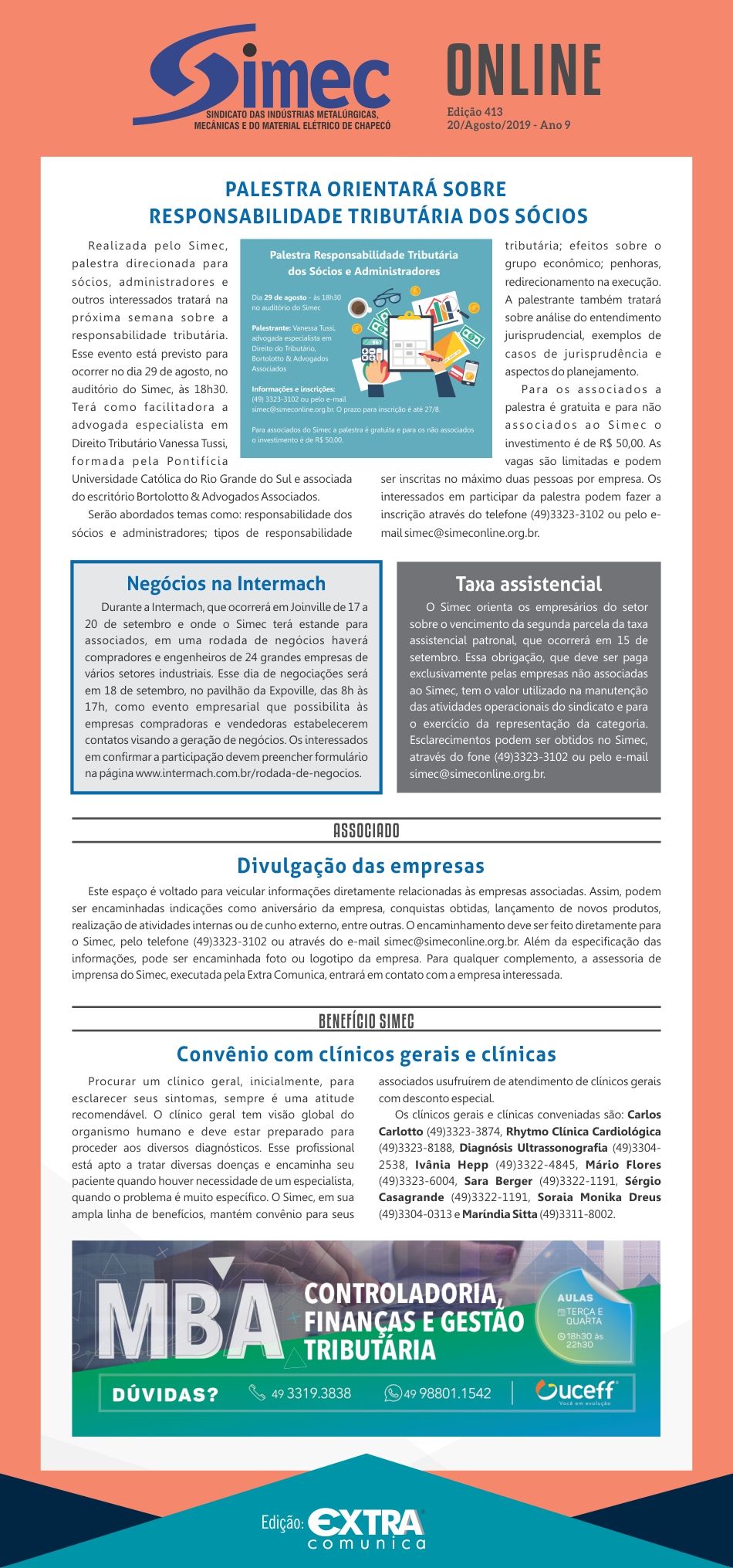 SIMEC - Sindicato das Indstrias Metalrgicas, Mecnicas e do Material Eltrico de Chapec/SC -