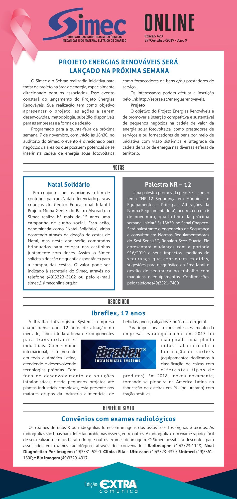 SIMEC - Sindicato das Indstrias Metalrgicas, Mecnicas e do Material Eltrico de Chapec/SC -