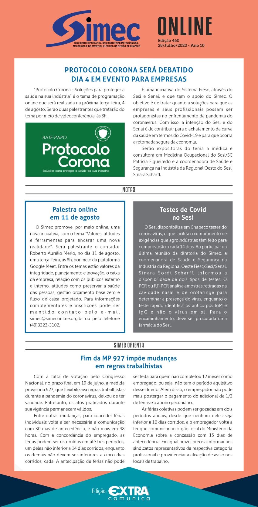 SIMEC - Sindicato das Indstrias Metalrgicas, Mecnicas e do Material Eltrico de Chapec/SC -