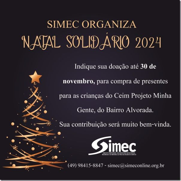 SIMEC - Sindicato das Indstrias Metalrgicas, Mecnicas e do Material Eltrico de Chapec/SC -